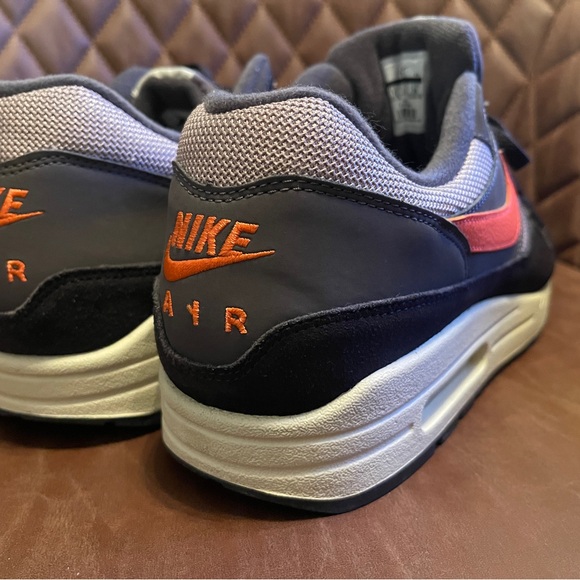 Men's Nike Air Max Sneakers - Gray and Orange - Picture 8 of 13